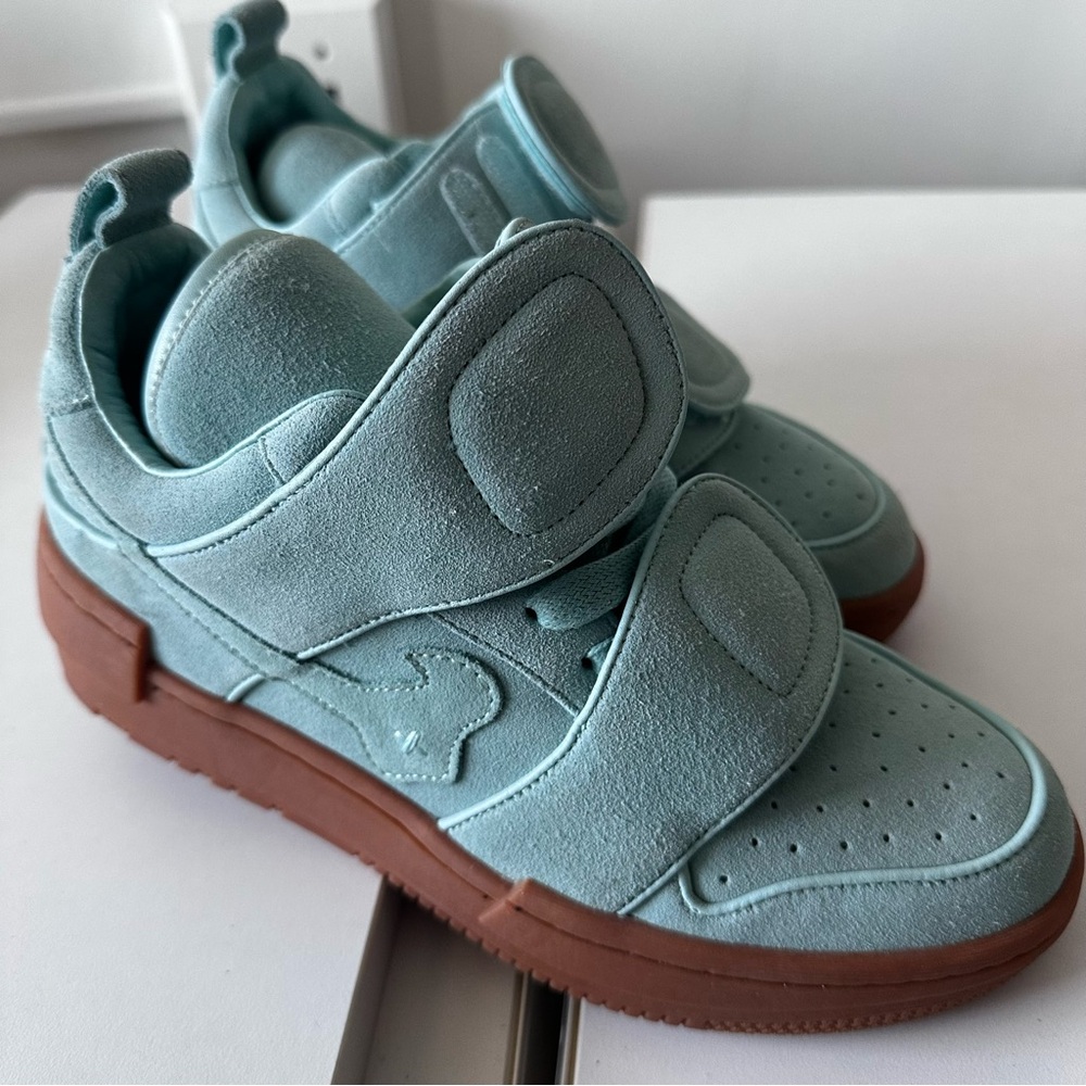 Sia Collective Vulture Tiffany Blue Suede Sneakers